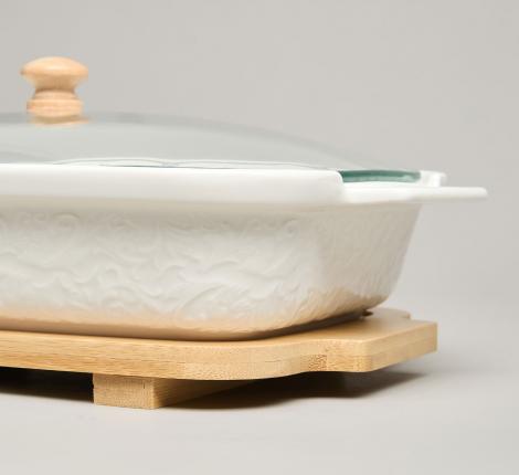 Блюдо для выпекания и сервировки "MUSE" с крышкой, 900 мл