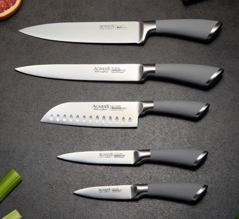 Набор кухонных ножей "МОНБЛАН" с магнитным держателем 911-042, 6 предметов