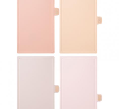 Набор из 4-х досок на подставке "AGNESS", розово-бежевый