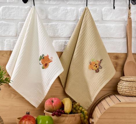 Салфетки вафельные "METEOR" 40*60 (2 шт.) AUTUMN