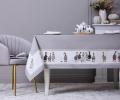 Скатерть с пропиткой "FAMILY FARM" 160х220 см, серый