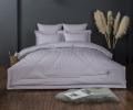 Постельное белье с одеялом "Kazanov.A." Stripe Le-Man (платина лаванда) Страйп Сатин, Семейный
