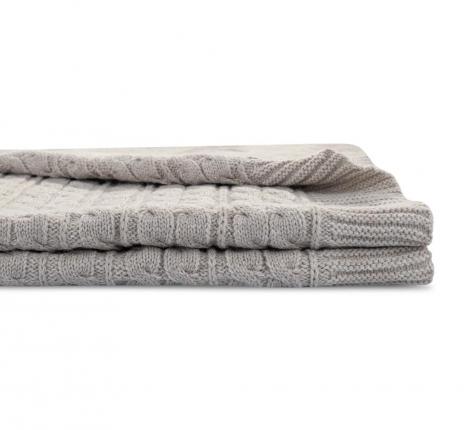 Плед вязаный "Sofi de Marko" Джовани (светло-бежевый), 220х240