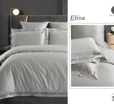 Постельное белье с кантом "Diva Afrodita" ELIZA люкс сатин, Евро