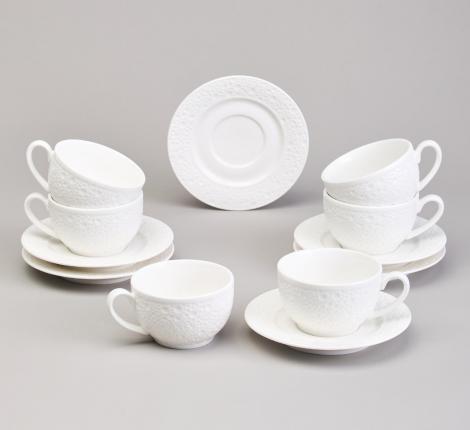 Чайный набор "CAVIER" на 6 персон, 12 предметов (230 мл)