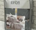 Постельное бельё с одеялом EFOR GRI SATEN (серый), 1,5 спальный