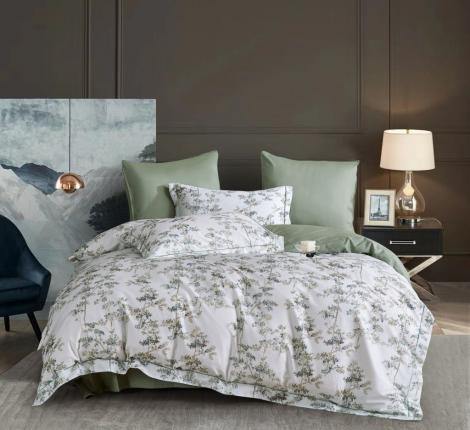 Постельное белье "Asabella" 2233-6 Мако-Сатин, Евро