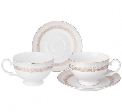 Чайный набор "ЗОЛОТОЙ ПЕСОК" на 2 персоны, 4 предмета (300 мл)