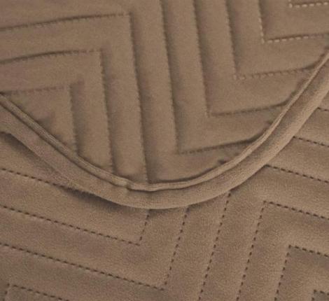 Покрывало из бархата "KARTEKS" 02, 200х220 (коричневый)