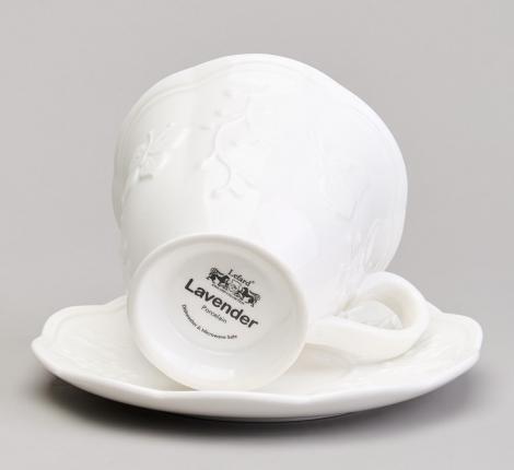 Чайный набор "LAVENDER" на 2 персоны, 4 предмета (280 мл)