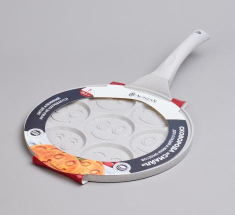 Сковорода для оладий AGNESS "СМАЙЛ" 932-029, диаметр 26,5 см