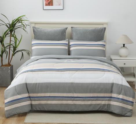 Постельное белье с одеялом "Sofi de Marko" Роберто №22 Велюр/Сатин, Семейный