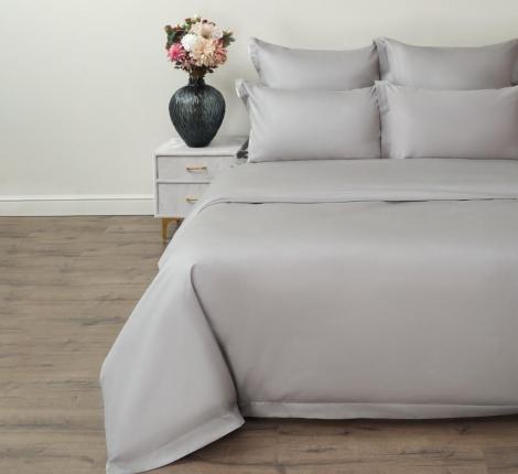 Постельное белье "Sofi de Marko" Иоланда (серая) Сатин, Евро