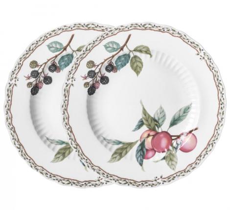 Набор обеденных тарелок 2 шт. "FRUIT GARDEN" 590-649, диаметр 25,5 см