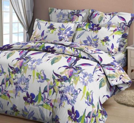 Постельное бельё "Акварельная палитра" Бязь, Семейный