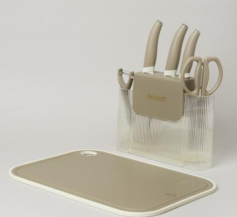 Набор кухонных приборов 7 шт. "Agness" 671-030, серый