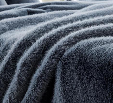 Плед "Sofi de Marko" Филиция (серо-голубой) Искусственный мех, 160х220