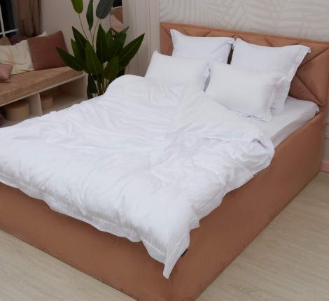 Постельное белье "Sofi de Marko" Моне (белый) Страйп Сатин, Евро