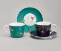 Чайный набор "GOLDEN BIRDS" 419-131 на 2 персоны, 4 предмета (220 мл)