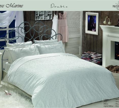 Постельное бельё &quot;Maison D'or&quot; ROSEMARINE Сатин со стразами 1,5 спальный, белый