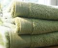 Полотенце махровое "Blanc des Vosges" UNI LICHEN (зеленый), 30х30-2шт.