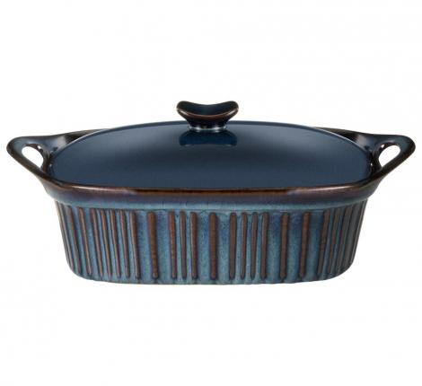 Форма для запекания с крышкой "AGNESS" REACTIVE BLUE, 2000 мл