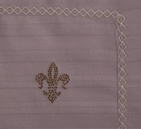 Постельное белье "Kazanov.A." Stripe Royal (капучино) Страйп Сатин, Евро