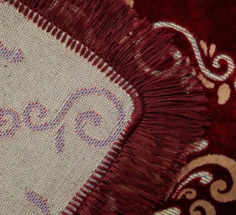 Покрывало шпигель люкс "Karteks" на диван 180х220 КЛАССИКА, бордовый