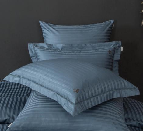 Постельное белье "Kazanov.A." Stripe Royal (ниагара) Страйп Сатин, Евро