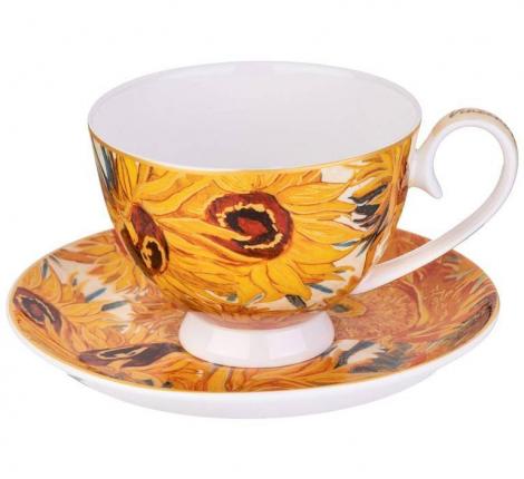 Чайная пара "ПОДСОЛНУХИ" (В. ВАН ГОГ), 250 мл