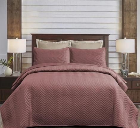 Покрывало из бархата "KARTEKS" 02, 200х220 (пудра)