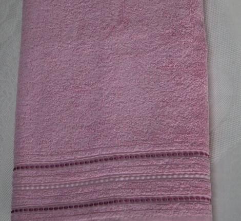 Полотенце махровое "DO&CO" Бамбук 70*140 (1/1 ) HANNA, розовый