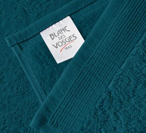 Полотенце махровое "Blanc des Vosges" UNI CEDRE (темно-бирюзовый), 30х30-2шт.