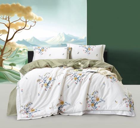 Постельное бельё с одеялом Madame Plumes "ENCANTED GARDEN" CT-13, Евро