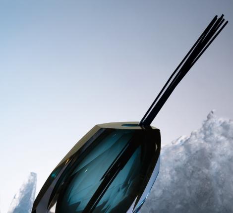 Диффузор ручной работы "LUNARE" VIRIDIAN (голубой), 250 мл