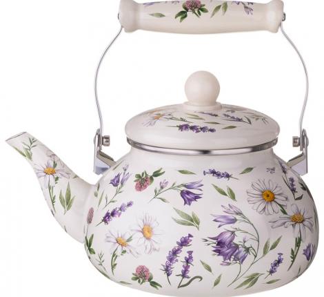 Чайник эмалированный "FLOWER STORY", 2,3 л