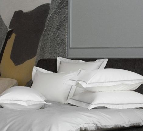 Наволочка с узкой отделкой "ALPINE ASH GREY ALLURE GRASS" Мако-Сатин, 70х70 (2шт)