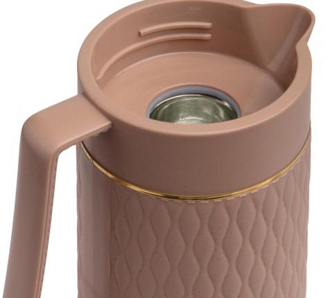 Термос "AGNESS" 734-102-1, 1000 мл (кофейный)