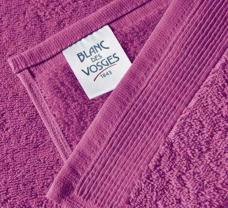 Полотенце махровое "Blanc des Vosges" UNI CYCLAMEN (фиолетовый), 30х30-2шт.