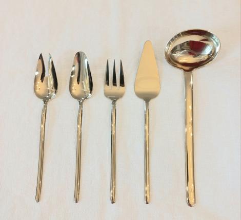 Набор столовых приборов для сервировки "STICK SERVING SET" CHAMPAGNE, 5 предметов