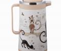 Термос со стеклянной колбой  "ПАРИЖСКИЕ КОТЫ", 950 мл