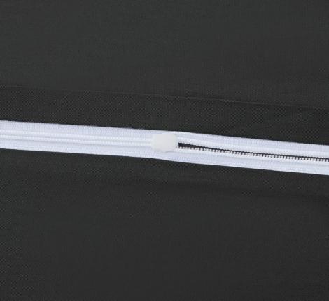 Постельное бельё "KARTEKS" сатин однотонный с кантом HK-08 (тёмно-серый), 2 спальный