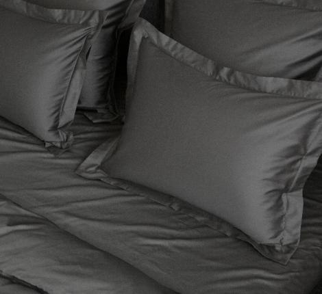 Простыня на резинке "GRAPHITE ALLURE GRASS" Мако-Сатин, 140х200x40