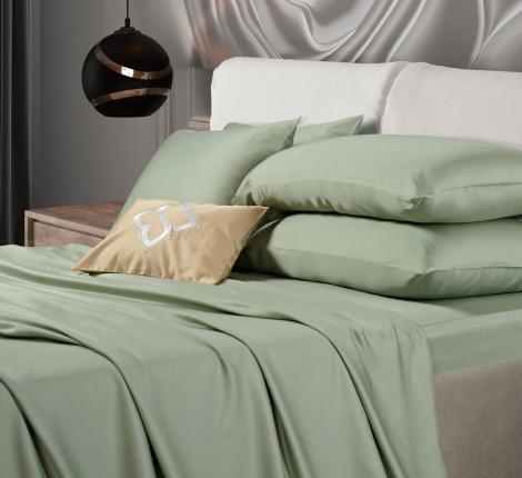 Постельное бельё Sharmes "Bamboo" 2 спальный, оливковый