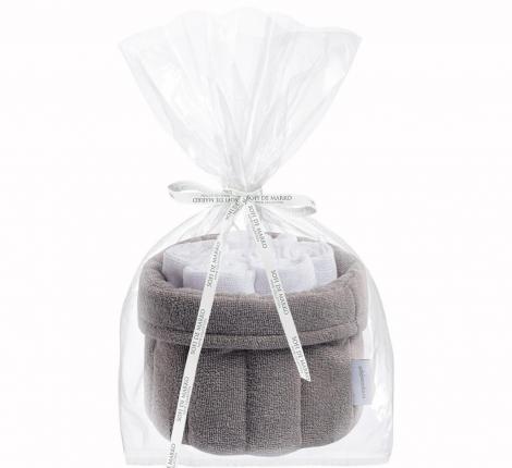 Набор махровых полотенец "Sofi de Marko" Donna (серый), 30х30-6шт.