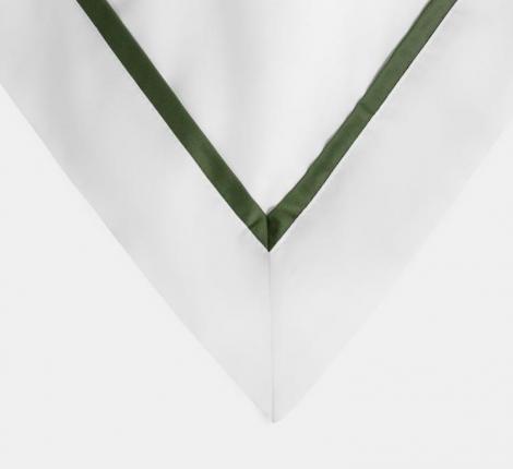 Наволочка с узкой отделкой "ALPINE PINE GREEN ALLURE GRASS" Мако-Сатин, 50х70 (2шт)