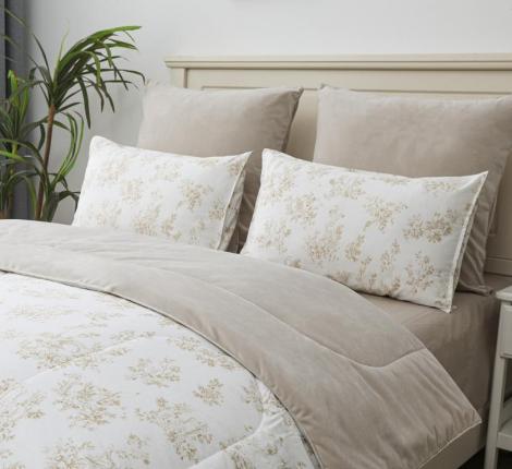 Постельное белье с одеялом "Sofi de Marko" Роберто №29 Велюр/Сатин, Семейный