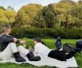 Сапожки-носочки пуховые "Comfort Socks Travel Grass" Indigo, 36-39 р.