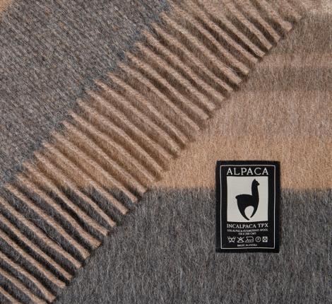 Плед INCALPACA (55% шерсть альпака, 45% шерсть мериноса) PP-56, 150х200