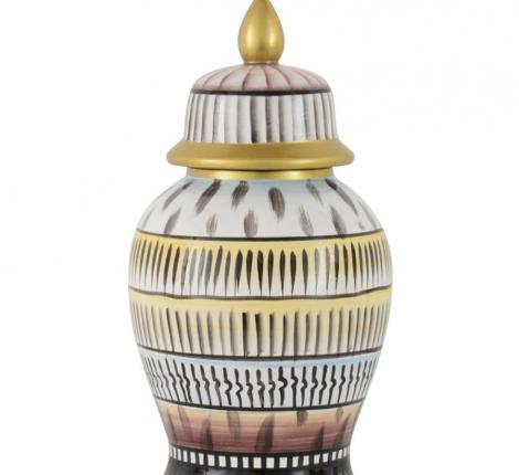 Ваза с крышкой "SOWETO" керамика, высота 37 см